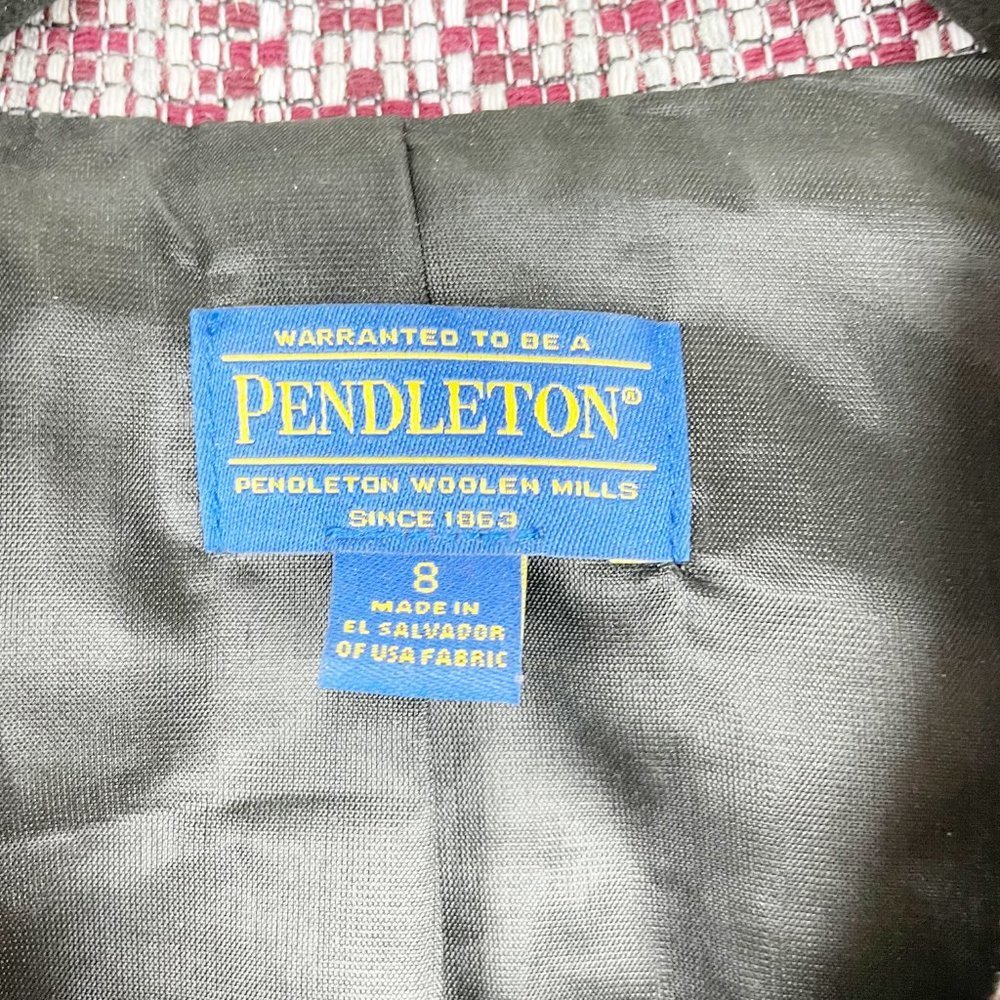 Pendleton Virgin Wool 3-Button Geometric Blazer - image 4